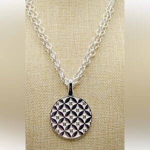 Silver Star Reversible Pendant Necklace